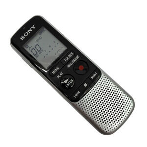 Sony ICD-BX140 Digital Voice Recorder Silver Black Tested Working